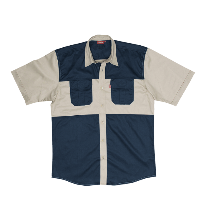 Salty Delta Two Tone Bush Shirt S/S