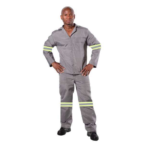 Vulcan Polycotton Econo Worksuits with Reflective Tape