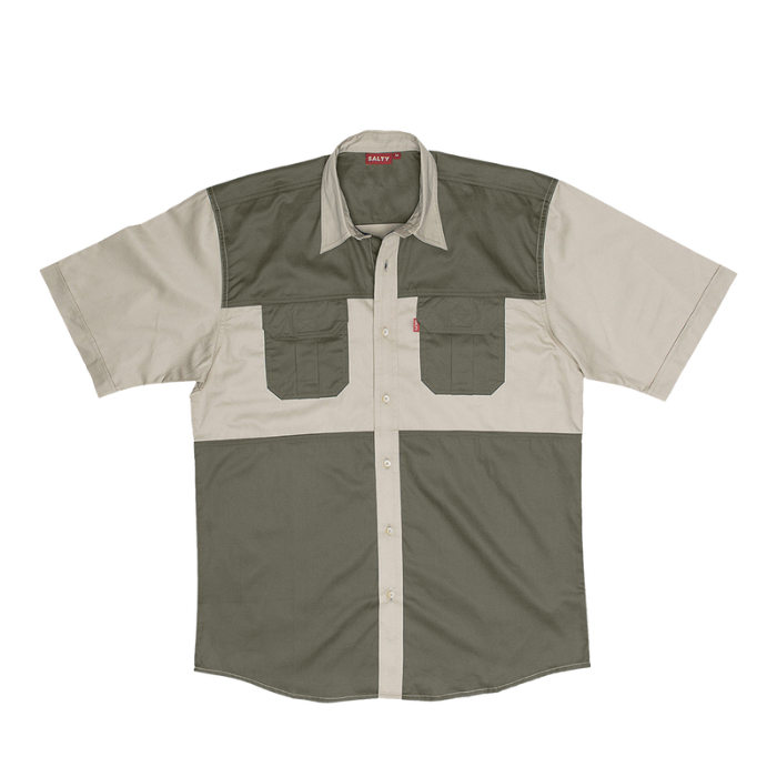 Salty Delta Two Tone Bush Shirt S/S