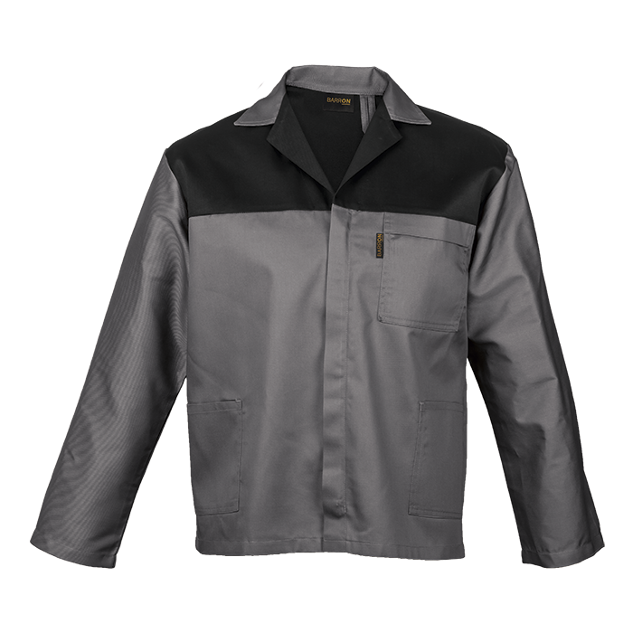 Durable branded overall jacket available in green, khaki, and various colors. Perfect for outdoor farm workwear and rugged environments.
