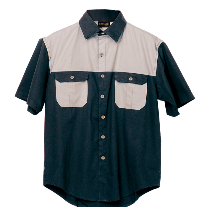 Two Tone Bush Shirt S/S