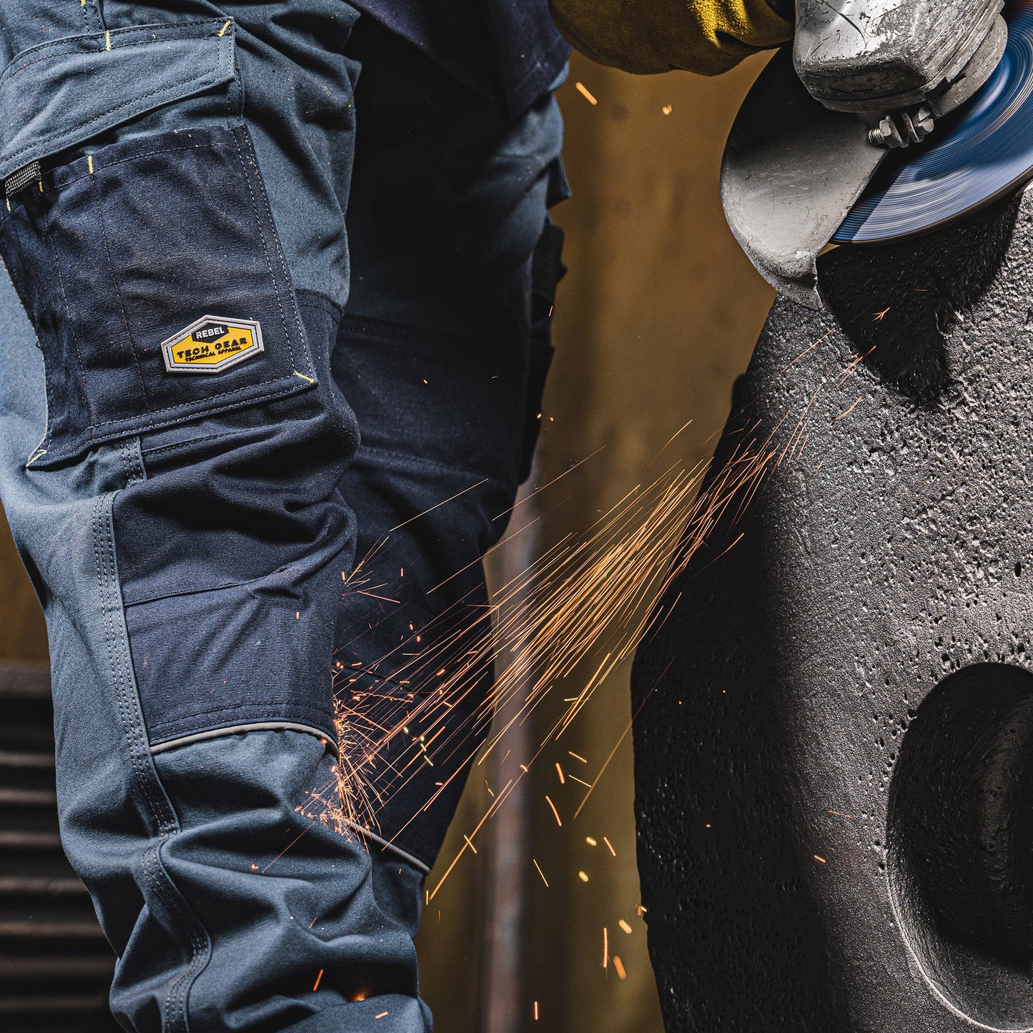 REBEL Men’s Tech Gear Acid Flame Trousers
