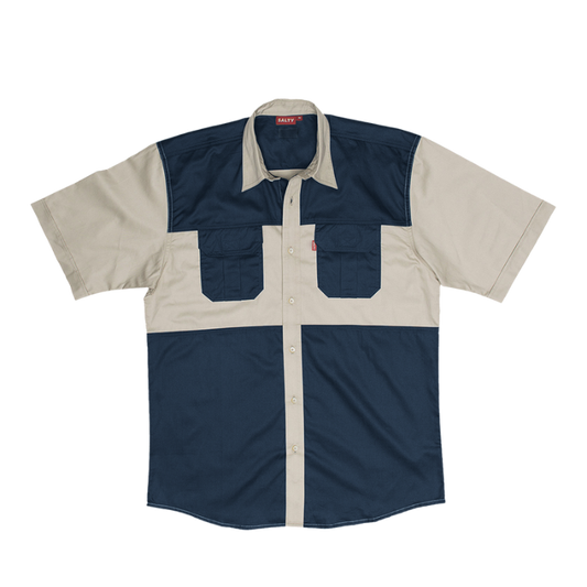 Salty Delta Two Tone Bush Shirt S/S