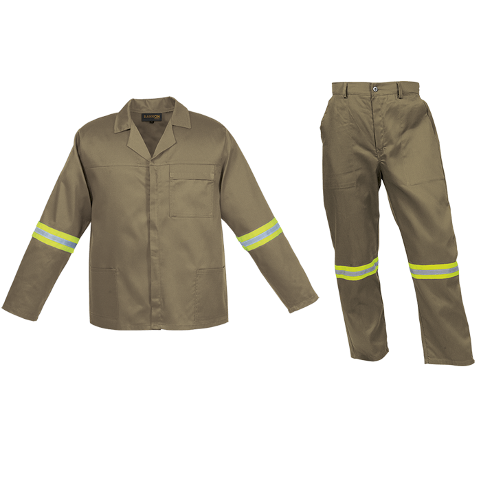 Barron Budget Poly Cotton Conti Suit (Reflective)