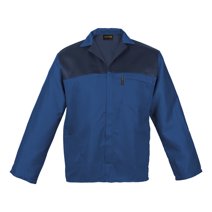 Durable branded overall jacket available in green, khaki, and various colors. Perfect for outdoor farm workwear and rugged environments.