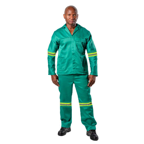 Vulcan Polycotton Econo Worksuits with Reflective Tape