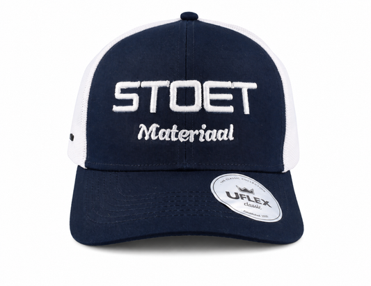 BAF Stoet Materiaal Cap - Navy/White