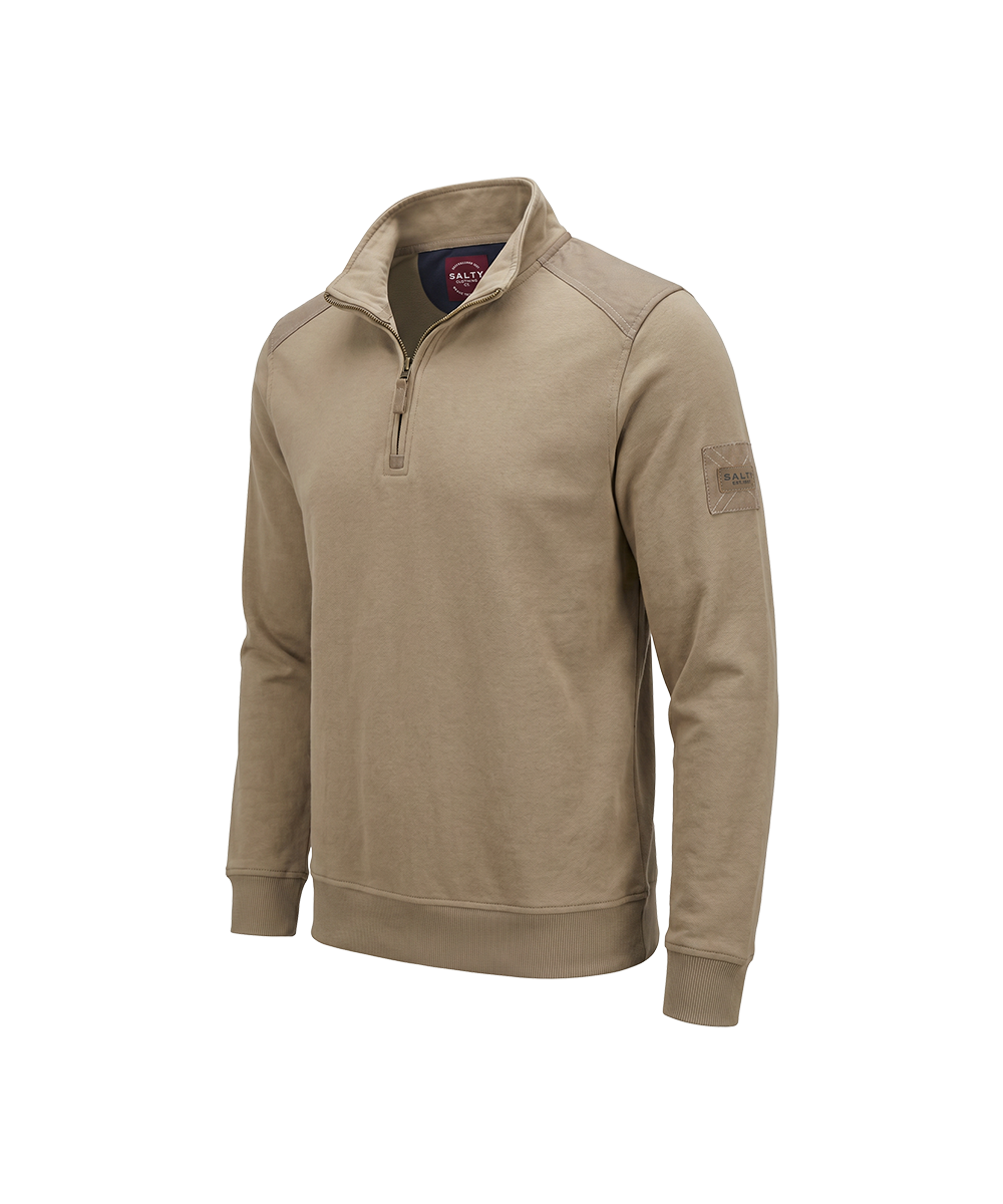 Salty Khutse Unisex Cotton With Canvas Shoulders Sweatshirt