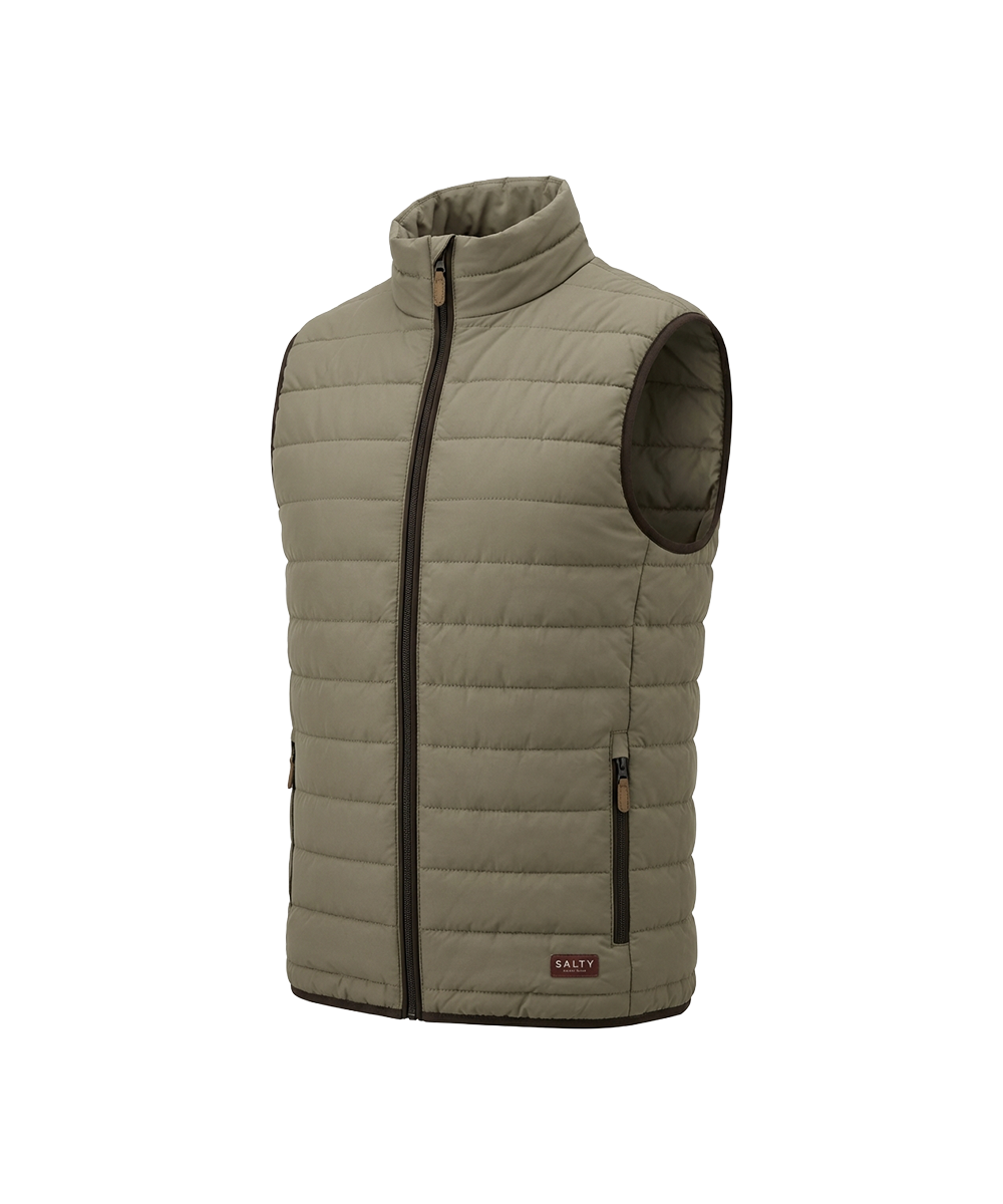 Salty Bwindi Men's Sleeveless Ripstop Puffer