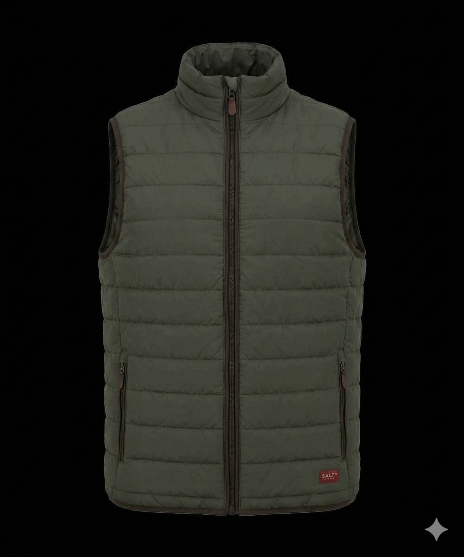 Salty Bwindi Men's Sleeveless Ripstop Puffer